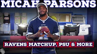 Micah Parsons Talks Cowboys Loss Ravens Matchup amp Penn State [upl. by Siver]