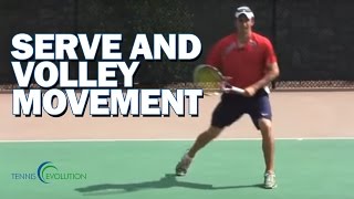 SERVE AND VOLLEY  How To Serve And Move Into The Volley [upl. by Oeniri]