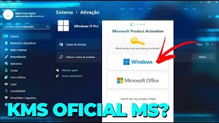 Microsoft Libera ATIVAÇÃO KMS PICO para WINDOWS E OFFICE Agora Ficou FÁCIL ATIVAR de FORMA OFICIAL [upl. by Strader323]