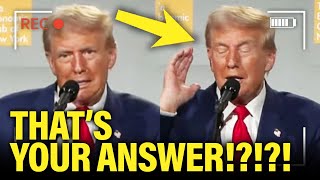 OMG Trump UNRAVELS on Stage Gives CATASTROPHIC answer to SOFTBALL Question [upl. by Erdnad]