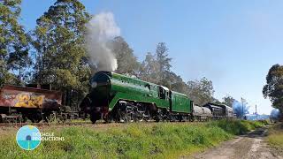 Steam Locomotive 3801  Thirlmere  September 2020 [upl. by Leonanie]