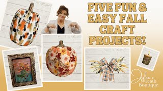 Easy Fall Craft Ideas  Fun Fall Crafts  Dollar Tree Fall Crafts  Crafting for Fall  Fall Crafts [upl. by Hsirap]