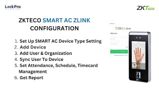 HOW TO SETUP ZKTECO SMART AC ZLINK 2024 [upl. by Meredeth]