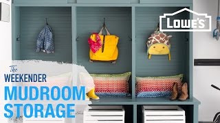 DIY Mudroom Storage [upl. by Agata]