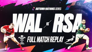 FULL MATCH REPLAY 📺  2021  WALES V SOUTH AFRICA  AUTUMN NATIONS SERIES [upl. by Mcclenon744]