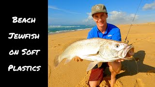 Beach Jewfish on Soft Plastics  Gear Gutter Selection amp Technique [upl. by Meara]