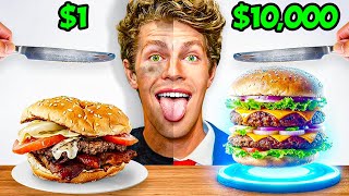 Eating CHEAP vs EXPENSIVE Food Challenge [upl. by Poree520]