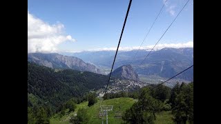 A lift from Ovronnaz to Jorasse Switzerland 2013 [upl. by Pol760]