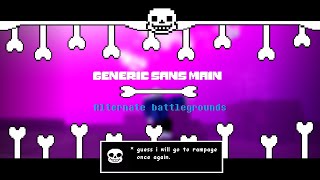 GENERIC SANS MAIN  Alternate Battlegrounds Roblox [upl. by Pitchford]