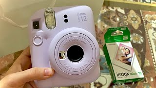 Unboxing Fujifilm Instax Mini 12 📸  Instax Mini 12 Setup 💜 [upl. by Anai]