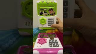 Toss coin at My super duper cute coin bank shortvideo youtubeshorts shorts [upl. by Aihsotal]