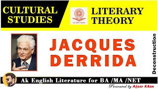 Jacque Derrida  Jacque Derrida Deconstruction  Jacque Derrida Post Structuralism  Derrida Concept [upl. by Swithbert678]