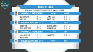 Broadbeach Premier Div 1 v Runaway Bay Premier Div 1 [upl. by Navanod]