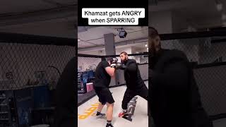 Khamzat Chimaev Loses His Cool in Sparring 😳🔥 UFC KhamzatChimaev [upl. by Kei280]