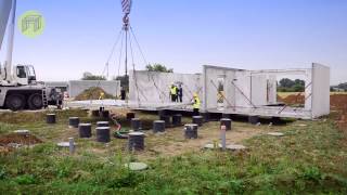 Les constructions modulaires en béton préfabriqué [upl. by Cuda]