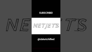 Netjets Logo  Sketch shorts netjets logo drawing art sketch jtes airplane spotting flying [upl. by Roxi]