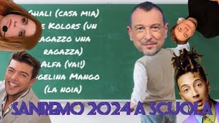 SANREMO 2024 A SCUOLA  PARODIA SANREMO 2024  L0LL0 ITA [upl. by Miko]