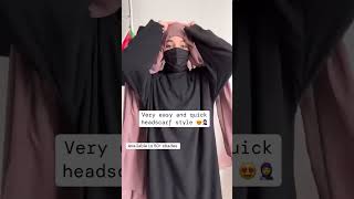 Very easy and quick headscarf hijab style❤️ [upl. by Sivatnod349]