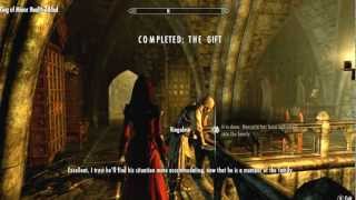 Skyrim Dawnguard Turning Spouse into a Vampire The Gift Quest Gameplay [upl. by Ardnal180]