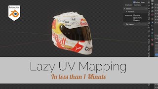 Lazy UV Mapping  In less than 1 Minute  Blender Quick Tip [upl. by Iew]