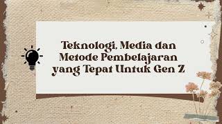 Topik 1 Demonstrasi Kontekstual Teknologi Baru Dalam Pengajaran dan Pembelajarannya [upl. by East749]