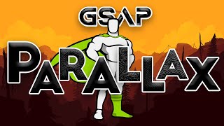 gsap parallax effect using scrolltrigger  Greenshock animation  html css js [upl. by Adnarb]