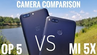 Xiaomi Mi 5X VS Oneplus 5 Camera Comparison [upl. by Welcy]