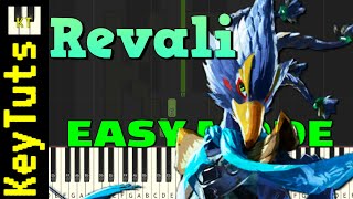 Revali’s Theme Breath of the Wild  Easy Mode Piano Tutorial Synthesia [upl. by Asen]