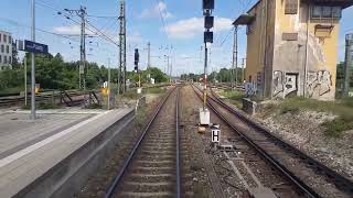 Über die Schulter des Lokführers RE 72 München Hbf  Buchloe  Memmingen [upl. by Nomit465]