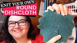 How to Knit a Round Dishcloth FREE PATTERN [upl. by Kciredor255]