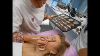 ScuolaPrimia dimostrazione trucco sposa [upl. by Clausen]