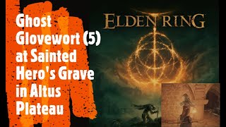 Elden Ring Grave Glovewort 5 at Sainted Heros Grave in Altus Plateau [upl. by Wohlert]