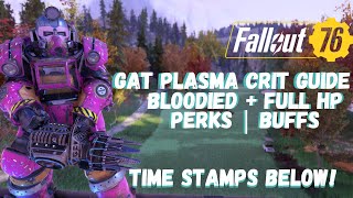 Fallout 76 Heavy Gunner Build 2023  Crit Gatling Plasma  Spice Up Your Gameplay [upl. by Elok975]