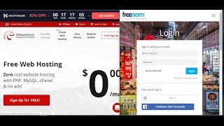 Free Webhosting with Free Domain  Connect freenom domain to 000webhost com [upl. by Bride]