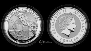 Australia 1 AUD 2016  1oz 999 Ag BU  Kookaburra  Elizabeth II [upl. by Hampton]