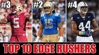 Top 10 EDGE RUSHERS in the 2024 NFL Draft  FINAL Rankings [upl. by Nave]