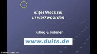 duitsde uitlegvideo eie Wechsel bij werkwoorden [upl. by Aisitel]