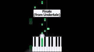 Undertale  Finale  Piano Tutorial [upl. by Nrobyalc]