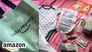 AMAZON BABY REGISTRY WELCOME BOX UNBOXING amp REVIEW 2024 [upl. by Crutcher894]