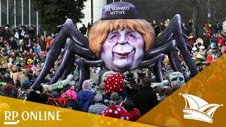 Rosenmontag in Düsseldorf 2018 Das sagen die Narren zu den Mottowagen [upl. by Primrose]