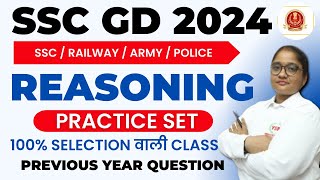 SSC GD SSC MTS CGL RPF SI Constable 2024  RPF Reasoning Previous Year Question Paper Ysp Live Class [upl. by Domella]