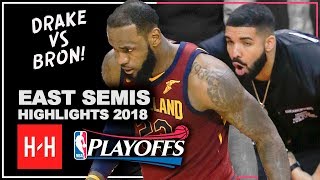 LeBron James Full Series Highlights vs Toronto Raptors 2018 Playoffs ESCF  LeBronto vs Drake [upl. by Izzy]