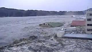 2011 tsunami in Kesennuma Myagi Prefecture Japan [upl. by Ewold422]