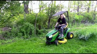 Installing a Sun Canopy Roof on John Deere D105 [upl. by Seravart]