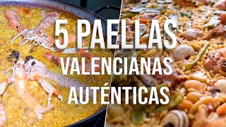 ¡¡5 PAELLAS VALENCIANAS AUTÉNTICAS [upl. by Ty]