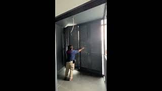 Alum BiFold Slide and Fold Louvers Doors with Fixed Louvers [upl. by Diann]