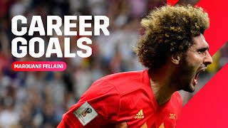 All 18 international goals scored by Marouane Fellaini ⚽️  REDDEVILS [upl. by Judd]