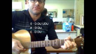 How to play quotDo Wah Diddy Diddyquot by Manfred Mann on acoustic guitar [upl. by Ettevets]