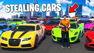 Stealing 100 Cars in GTA 5 RP [upl. by Beverlee]