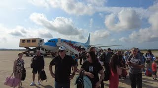 GLASGOW Airport To Reus Spain Salou With TUI Boeing 737  8 [upl. by Ahtelrac725]